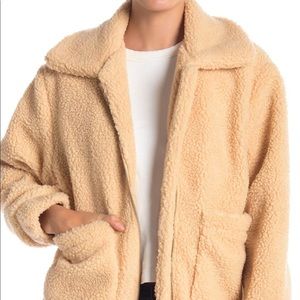 Elodie tan fuzzy jacket